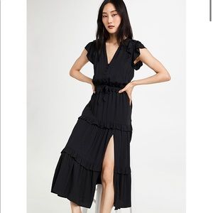 NWT Paige Rozlyn midi dress. Size XL. Black